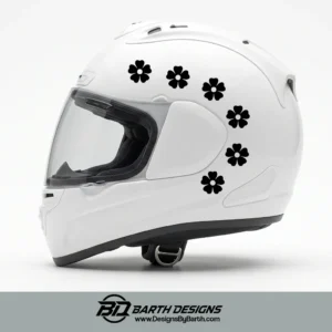 Flowers Women Helmet Decal Set 1-2